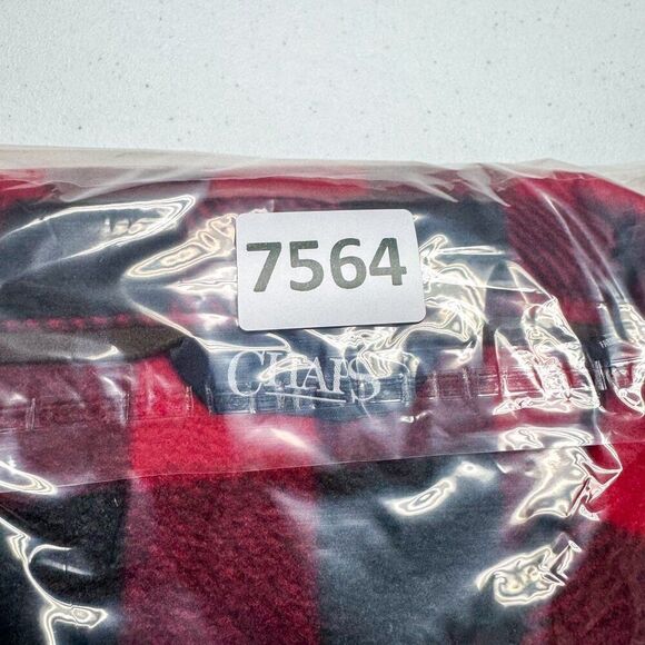 Chaps Buffalo Check Flannel Shacket Mens XL Black Red Plaid Lumberjack Outdoor‎ - Picture 14 of 14